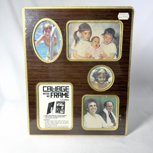 Vtg collage photo frame - collage,